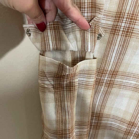 PrettyLittle Thing Ultra High Rise Wide Leg Plaid Women's Pants Size 8 - Picture 7 of 13